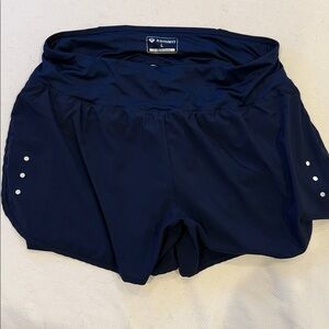 Ksmien Navy Blue Athletic Shorts